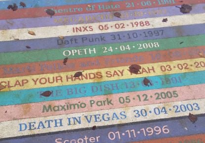 The Barrowland Walk of Fame was unveiled in 2014 and become a popular spot for concertgoers on their way to a gig at the Barrowland Ballroom. 