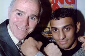 Brendan Ingle with his protege 'Prince' Naseem Hamed. A film about their relationship is being made, starring Pierce Brosnan as the famous boxing coach