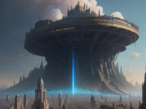 NightCafe's vision for Leeds in the Year 3000 is curtainly futuristic. Does look more like a scene out of Independence Day but it sure is memorable