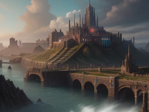 This vision of Sunderland in a thousand years is significantly different that NightCafe's other image of the Year 3000. Looks like it has also embrassed the classic revival.