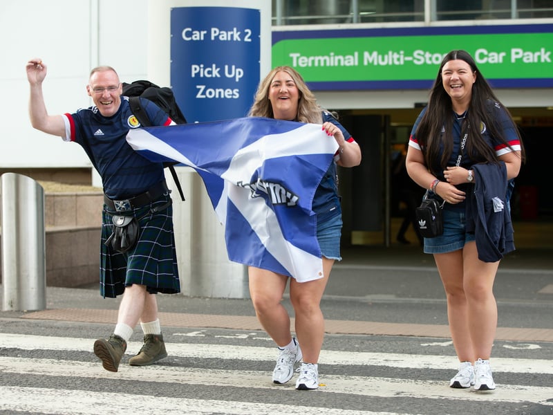 The famous Tartan Army - and they're off to Germany!