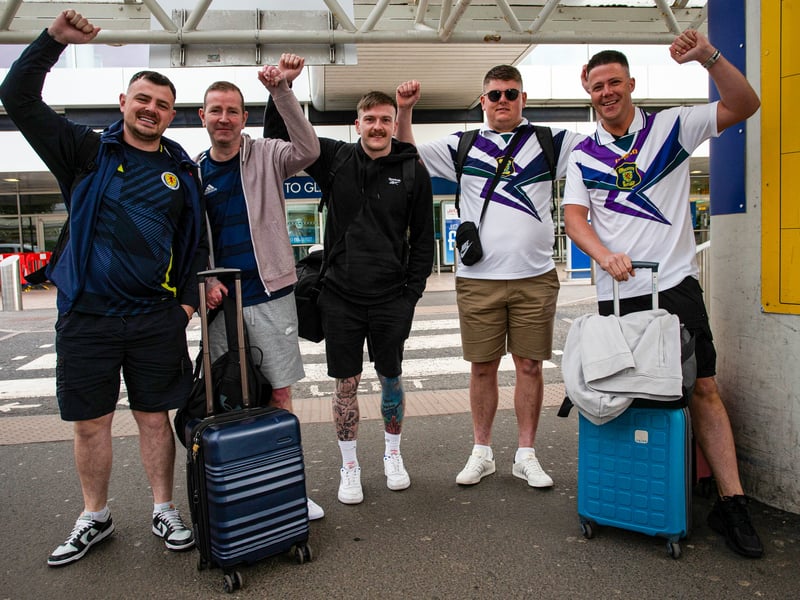More Scotland fans getting ready to take off for Germany.