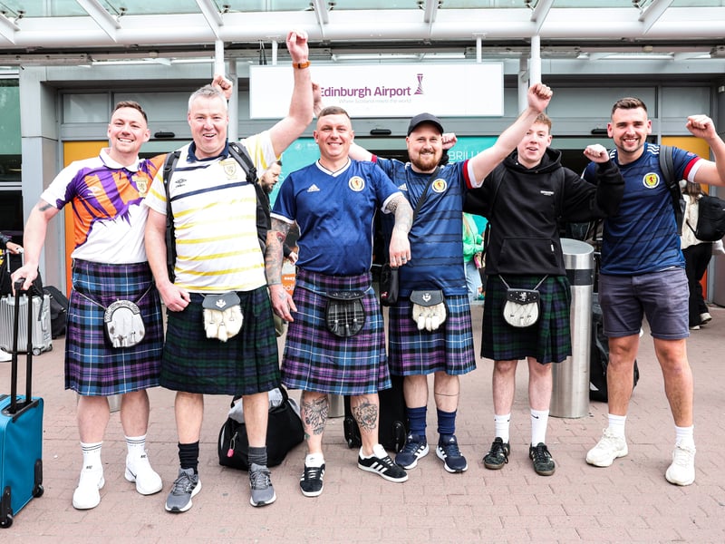This pack of six are heading to Munich from Edinburgh Airport.