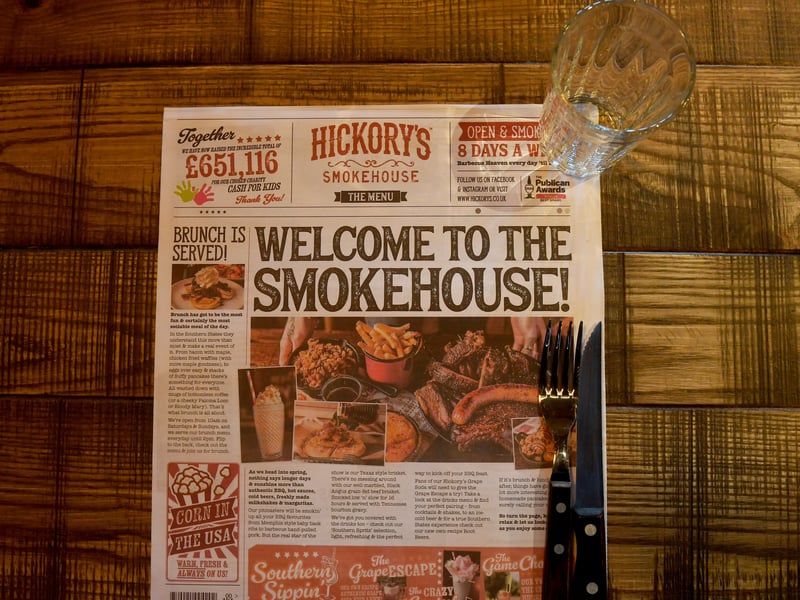 Hickory's Smokehouse serves deep south-inspired barbecue dishes, with everything from burger, brunches and even desserts.