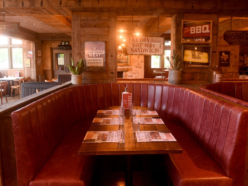 The new venue features large booths - perfect for friends and family.