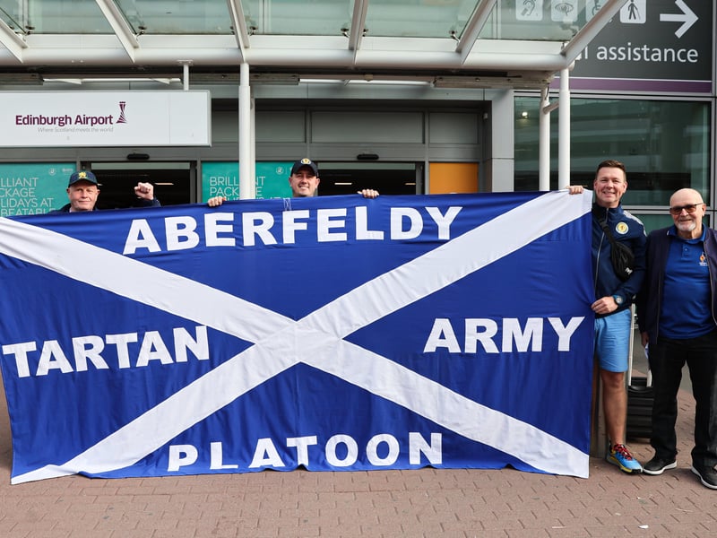 The Aberfeldy Tartan Army Platoon are ready for the Euros!