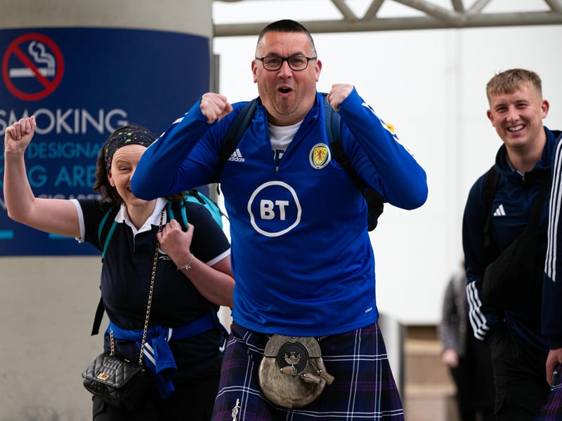 This guy can't contain his excitement.