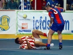 Has to be included - simply for the picture! Maguire of course came with a hard man reputation from QPR in 1989, one he lived up to!