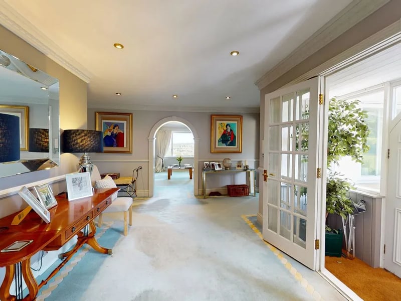 There is plenty of space to entertain guests.