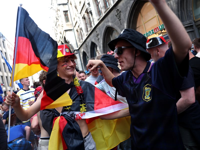 There has been good-natured banter in Munich.