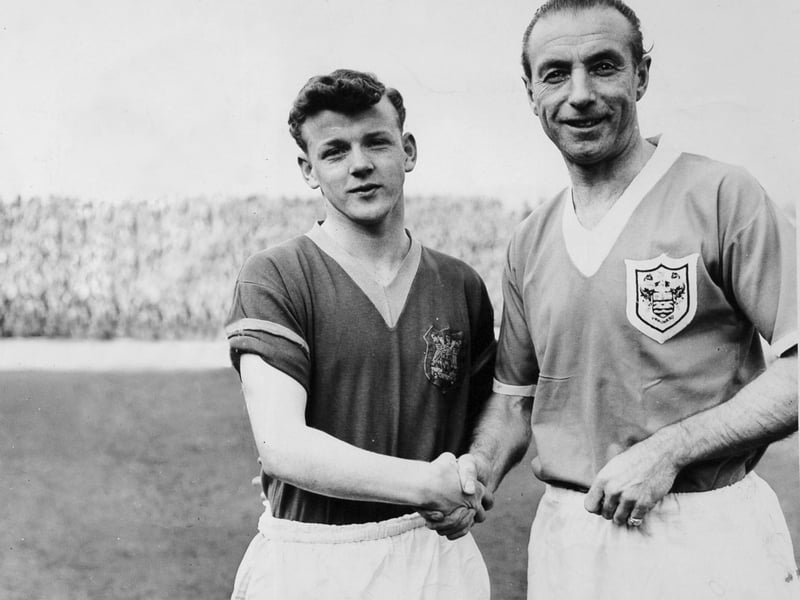 The inaugural winner of the Ballon d'Or, Matthew (right) was on the books of Blackpool when he won the award, beating off competition from Real Madrid duo Alfredo Di Stéfano and Raymond Kopa.