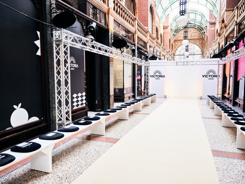 The catwalk spectacle took place against a stunning backdrop.