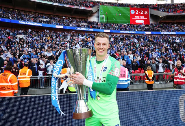 Credit to Kenny Jackett for identifying the talent of Shrewsbury’s number two goalkeeper and bringing him to Fratton Park in June 2018.
MacGillivray had produced a man-of-the-match display against the Blues in a rare outing in January 2018, something which lodged in the mind of their manager at the time.
During three seasons on the south coast, MacGillivray was a popular performer, cemented by his decisive penalty save in the Checkatrade Trophy final against Sunderland to win it at Wembley.
The option on his contract was surprisingly not taken up at the end of the 2020-21 season by Danny Cowley and the goalkeeper departed as The News/Sports Mail’s Player of the Season.