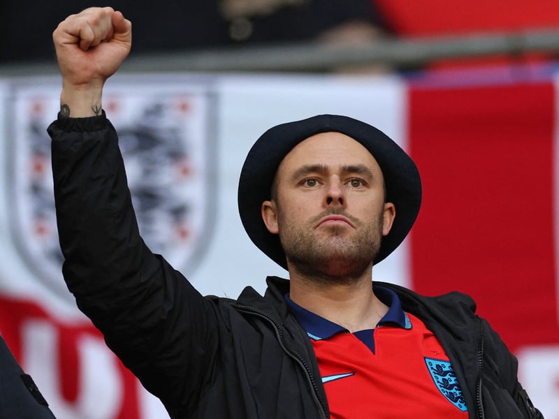 England supporters were right behind their side.