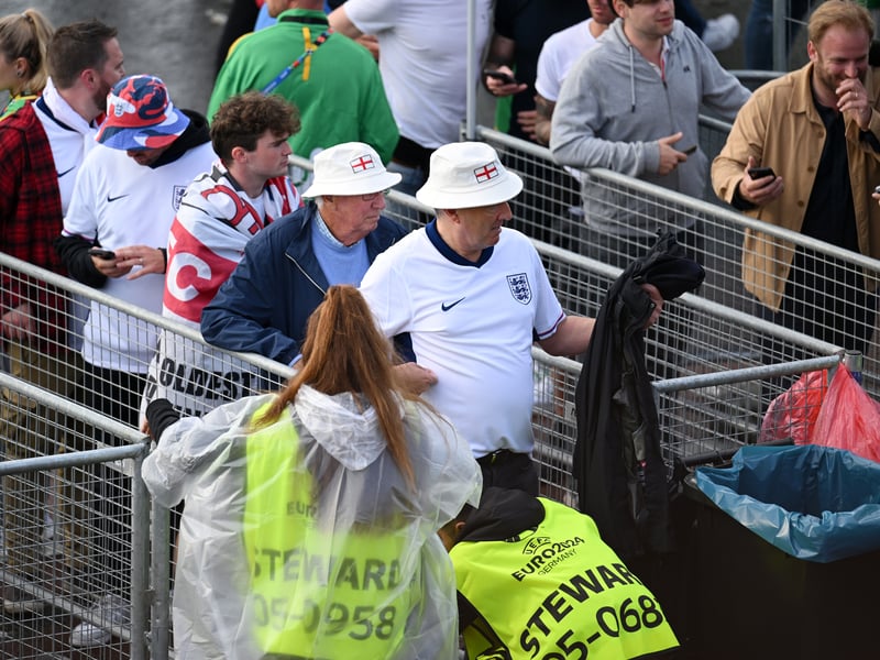 Final checks are made by security staff.