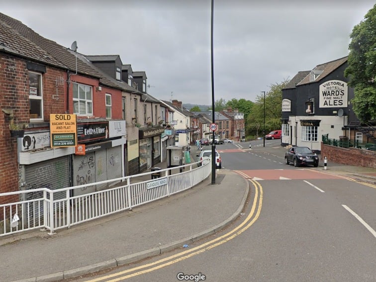 14) Heeley & Newfield Green had 52.4 reports of violent crime or sexual offences per 1,000 population from December 2023 to November 2024, a total of 408 incidents overall. Photo: Google streetview 