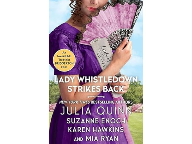 The ninth best Julia Quinn book according to reader is Lady Whistledown Strikes Back - the second in the Lady Whistledown series. Published in 2004, it has an average Goodreads rating of 3.98 from 10,233 reviews. "Who Stole Lady Neeley’s Bracelet? Was it the fortune hunter, the gambler, the servant, or the rogue? All of London is abuzz with speculation, but it is clear that one of four couples is connected to the crime."