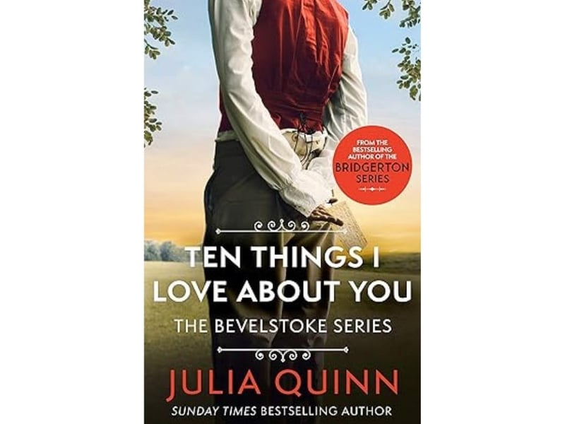Next up is the third in the Bevelstoke series - 2010's Ten Things I Love About You scored an average rating of 4.00 from 29,076 reviews. "Sebastian Grey is in limbo. He is the heir presumptive to the Earl of Newbury, unless the current earl, a widower, can find a bride who will bear him a son. Newbury is in his sixties and somewhat portly, but as an earl he's considered quite a catch. Sebastian, on the other hand, is twenty-nine and devilishly handsome, but in no hurry to find a wife. Annabel Winslow, a country girl through and through, has received an offer to go to London for the season. The eldest of a family of eight, she knows that a good marriage might be the only thing that will save her family from ruin. After a few weeks in town, Annabel attracts the attention of the Earl of Newbury. The thought of submitting to him makes her skin crawl, but she is practical and determined to do her duty. But when Sebastian meets Annabel, sparks fly, and best laid plans look set to combust..."