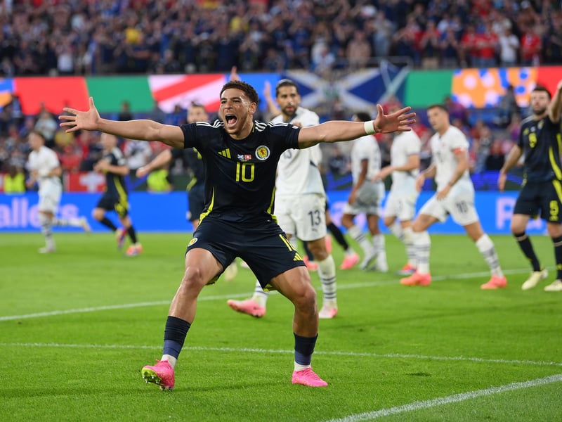 Looked sprightlier than he was against Germany. Had a wee half-chance from a corner that he did not connect with properly. Did not see much of the ball and lacked veritable service but never stopped running.