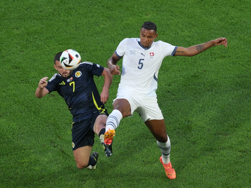 Played at times a second striker and was very lively in the press. Did not see much of the ball in opening half and endured a frustrating second half, picking up a booking later in the game for a challenge on Fabian Schar.