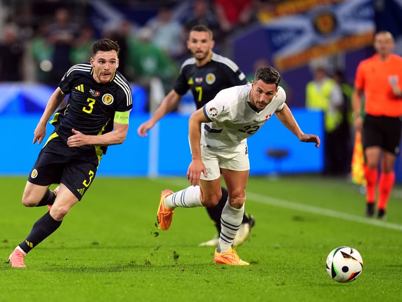 His bombed run down the left led to Scotland's opener. Led by example with a number of forays forward. His delivery was hit and miss at times but was a constant ball of energy and defended diligently - very little came down his side.