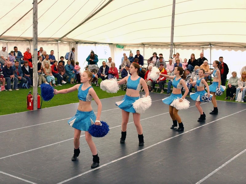 These dancers were performing at Sunderland's International Kite and Music Festival in 2005.