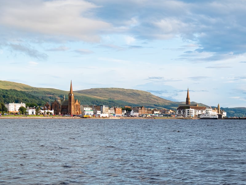 Irvine and Largs are among the towns in the North Ayrshire council area, which has a median house price of £122,998. 