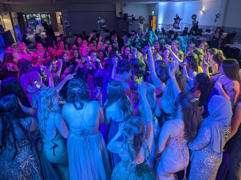 All the girls having a boogie