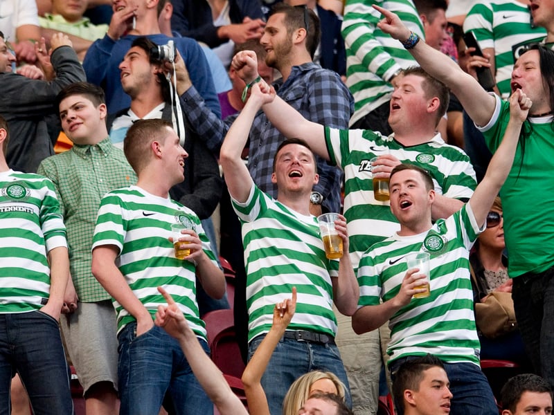 Hoops fans enjoy the atmosphere during the Amsterdam tournament against Ajax in 2012.