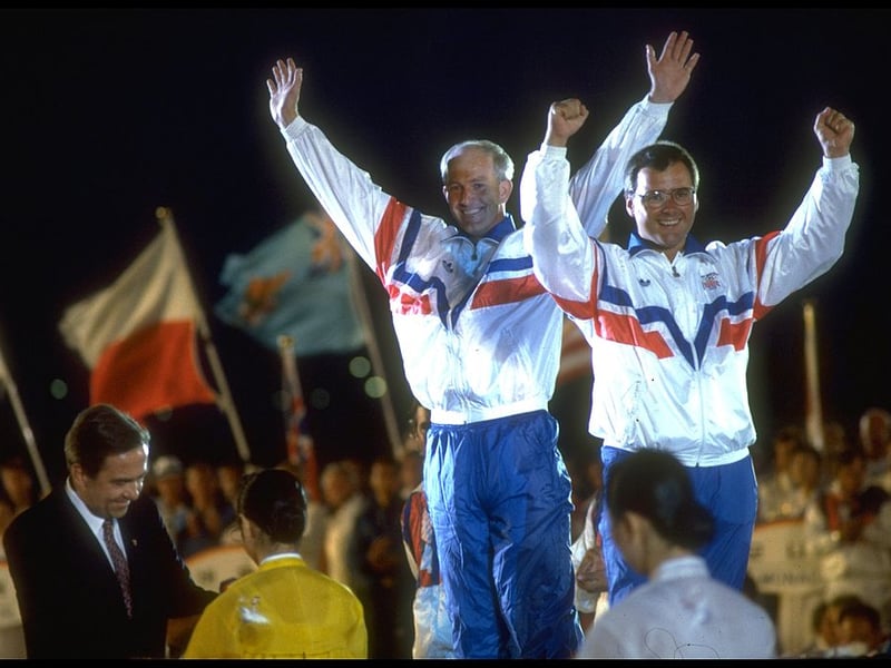 Scottish athletes failed to win a single gold in the 1992 Barcelona Olympics or at Atlanta 1996 (in fact they couldn't even manage a silver at either Games). There was more luck for the Scots in the 1988 Seoul Olympics, with Michael McIntyre (pictured left) winning a gold in the Sailin Men's Star Class.