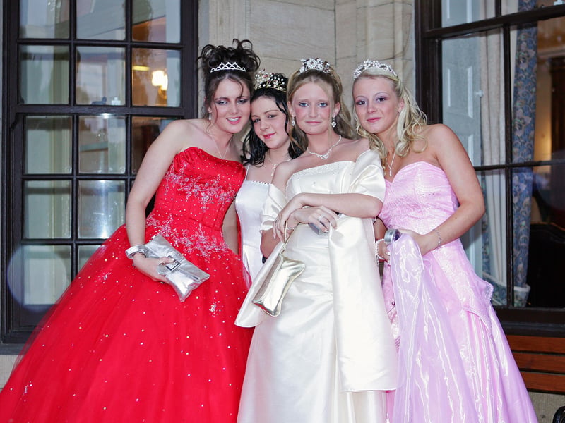They were ready to have a great time at Beamish Hall 17 years ago this month.
