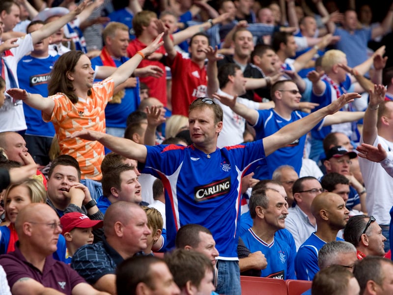 Fans take in the atmosphere at the Emirates Cup in 2009 as the team take on Paris Saint-Germain.