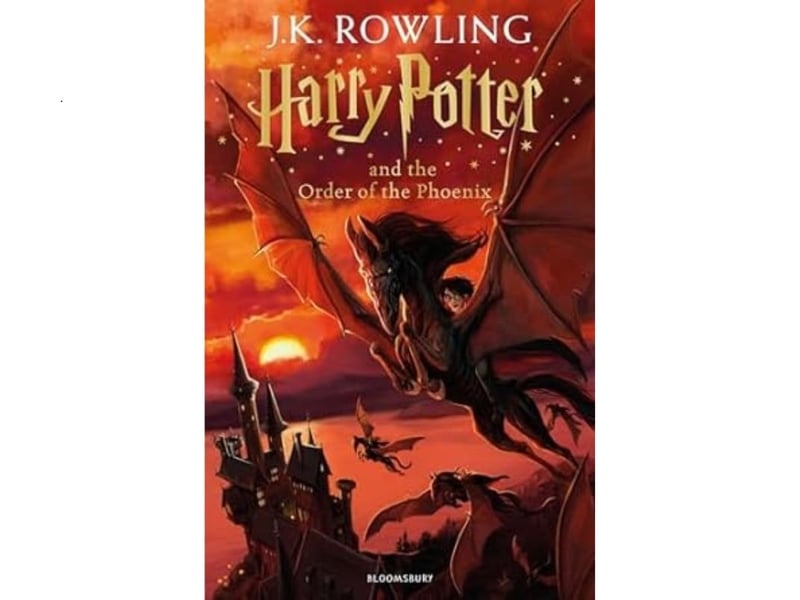Next up, in sixth spot, is Harry Potter and the Order of the Phoenix. The fifth book in the series, published in 2003, it scores an average reader rating of 4.50 from as total 3,430,681 reviews. "Dark times have come to Hogwarts. After the Dementors' attack on his cousin Dudley, Harry Potter knows that Voldemort will stop at nothing to find him. There are many who deny the Dark Lord's return, but Harry is not alone: a secret order gathers at Grimmauld Place to fight against the Dark forces. Harry must allow Professor Snape to teach him how to protect himself from Voldemort's savage assaults on his mind. But they are growing stronger by the day and Harry is running out of time."
