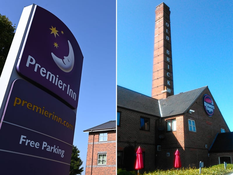 Whitbread, which owns Premier Inn, Beefeater restaurants and Brewers Fayre, announced two eateries will close in Leeds, including the Old Brickworks in Drighlington, pictured right.