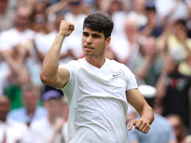 Spain's Carlos Alcaraz is a former world number one who has won 14 ATP Tour singles titles, including three major titles at the 2022 US Open, 2023 Wimbledon Championships, and 2024 French Open. He's also won five Masters 1000 titles, earning him $31,578,625.
