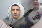 Gordon Finnlayson, 39, filmed laughing as he stabbed a police officer.