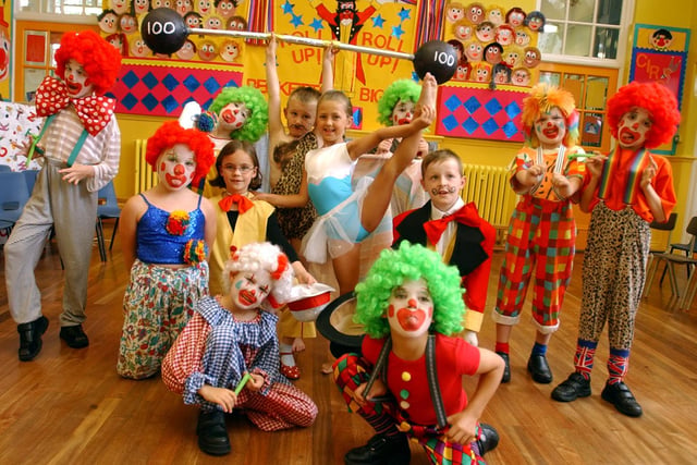 It's circus day at Cleadon Infants School in 2003. Is your child one of the performers?