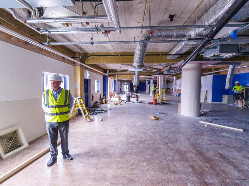 Work underway on the Victory & Warrior Lounges at Fratton Park.Pic: Marcin Jedrysiak (https://www.marcinjedrysiakphotography.com/) | Marcin Jedrysiak
