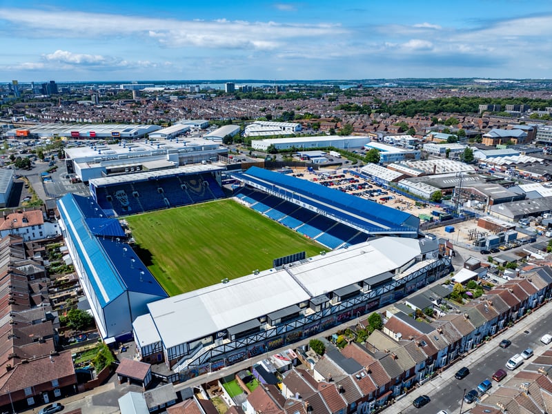 Drone image of Fratton Park as work continues this summer. Pic: Marcin Jedrysiak (https://www.marcinjedrysiakphotography.com/) | Marcin Jedrysiak