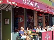 Established back in the 60s, O' Sole Mio proves popular to this day. The Italian eatery offers al fresco dining in the city centre, and its shopfront is very Little Italy, mi amore!