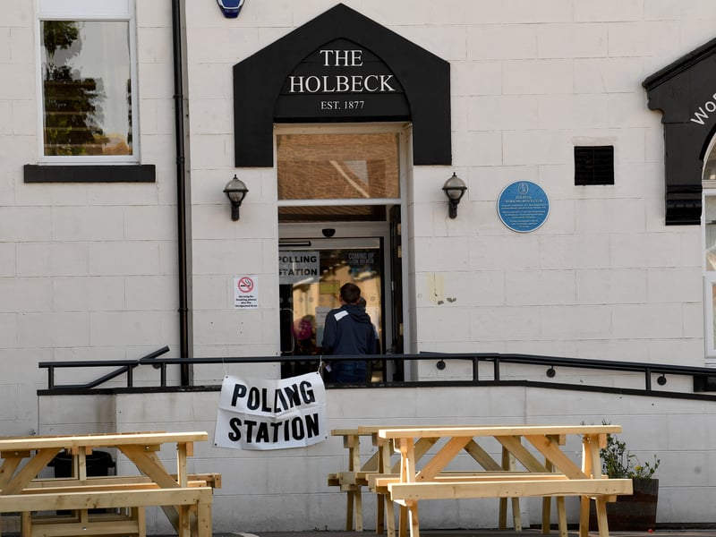 Holbeck Working Men's Club is putting the pint pouring to one side today to act as a polling station
