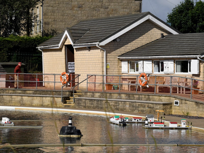 The Polling Station at the Rawdon Model Boat Club