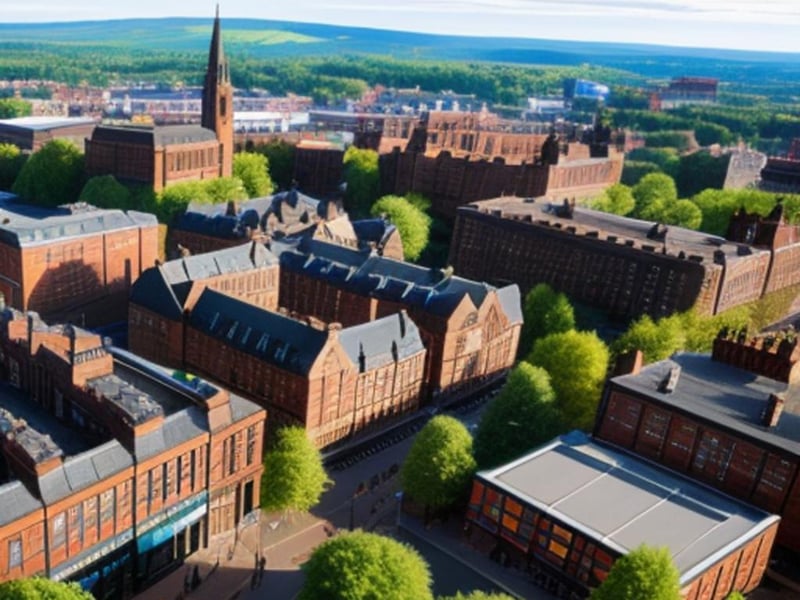 Shrewsbury will retain plenty of its charm in 2035, at least according to Picsart. 