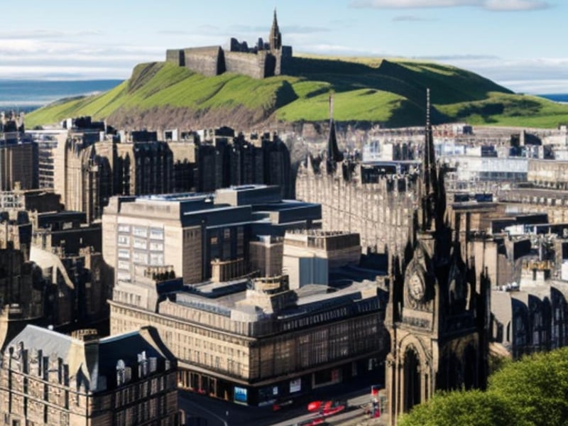 This is what Edinburgh city centre could look like in 2035, according to Picsart. 