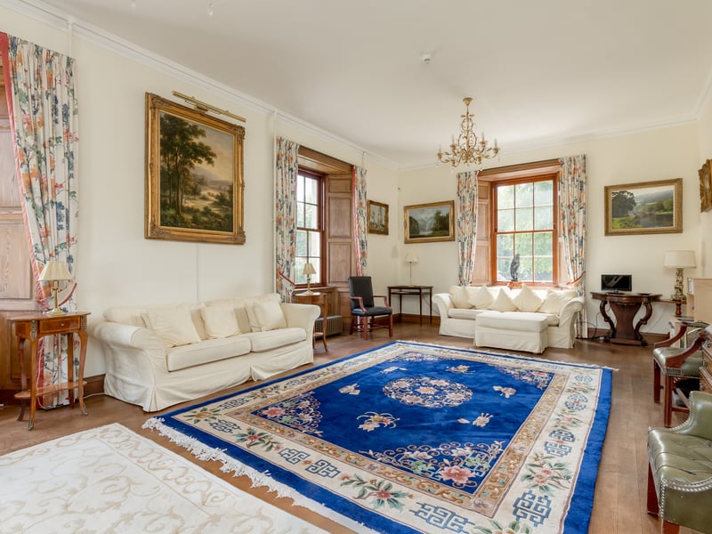 The house is on the periphery of the village of Dalry, 17 miles from Glasgow Airport and 25 from the city centre.