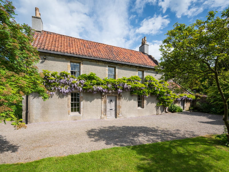 The house's pretty exterior. Contact Rettie and Co.