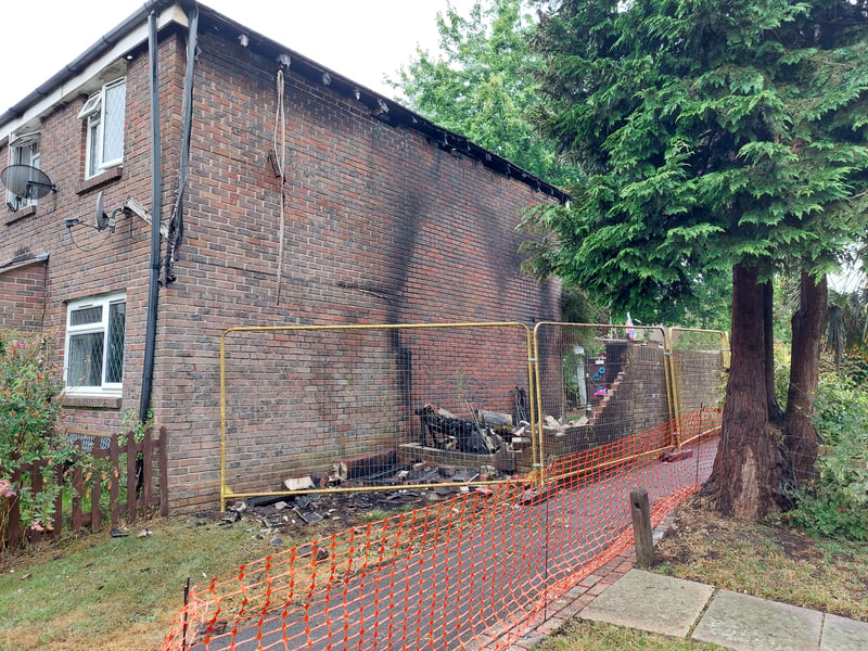 Fire crews stopped tackling the fire at 5.16pm on Thirsday, July 4.