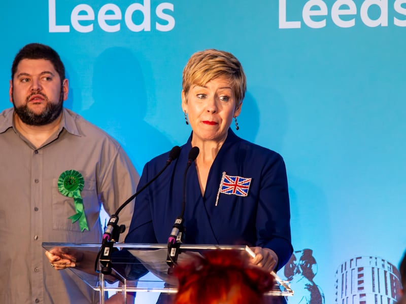 Dame Andrea Jenkyns (Conservative) gave a heartfelt speech after losing her seat in Leeds South West and Morley