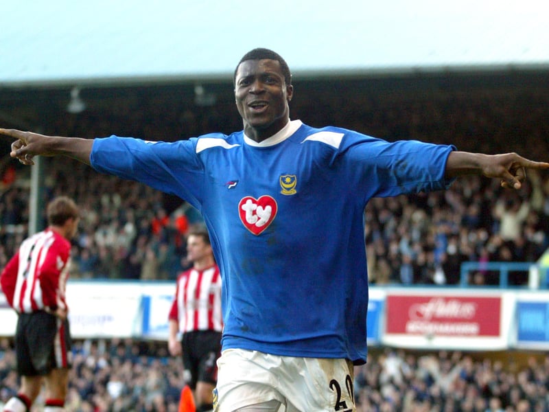Pompey appearances (2003-05): 78 (36 goals).