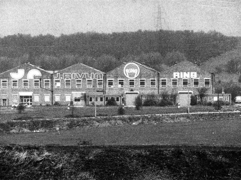 The premises of electrical wholesalers J.Rivin Ltd, of Nina Works on Gelderd Road. Pictured in May 1981.